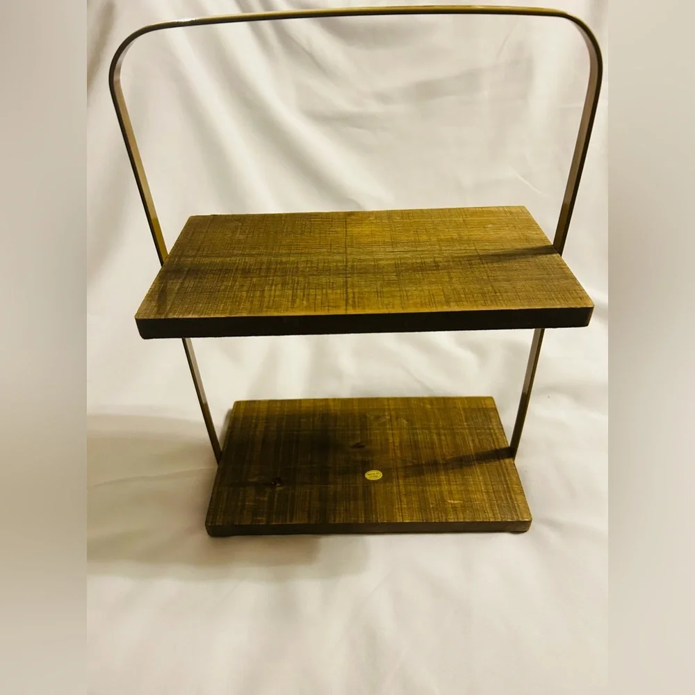 Rustic Brown Wooden Wall Shelf